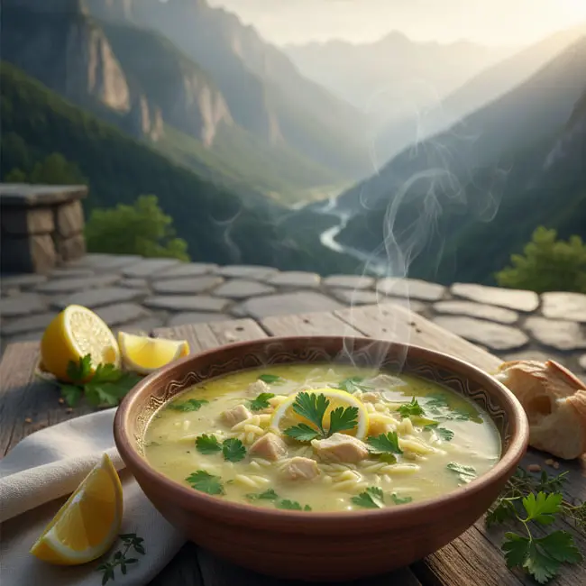 Supë Pule me Limon – Best soup recipe from Albania