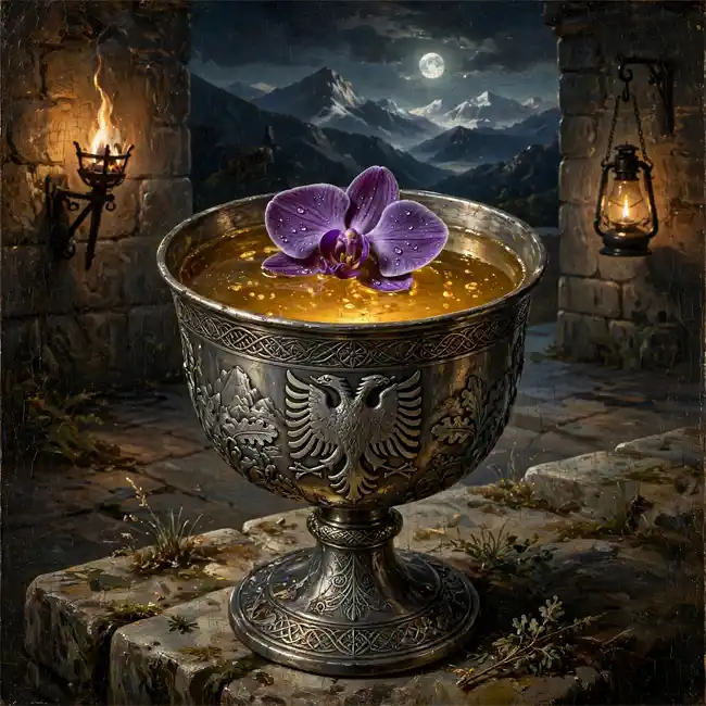 The Royal Orchid & Mountain Golden Elixir – noble elixirs & teas drink recipe from Albania