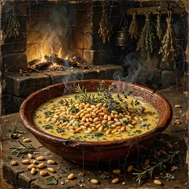 Sauce Sovereign - The Golden Pine Nut & Wild Herb Emulsion – signature royal sauces recipe from Andorra