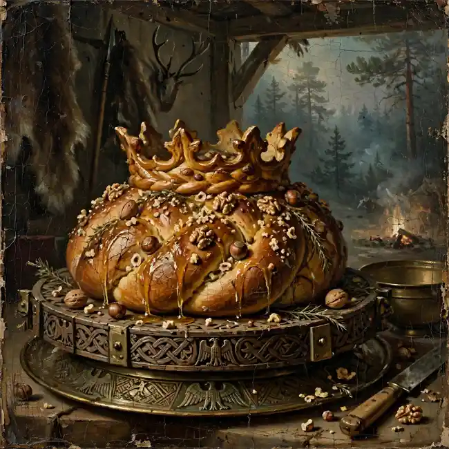 Aristocratic Albanian Crown Loaf – artisan royal bread recipe from Albania