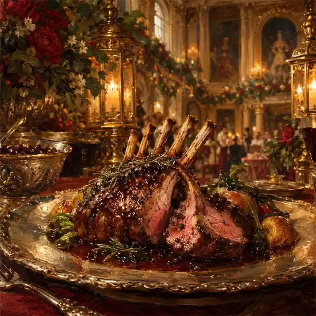 The Governor's Table Rack of Lamb with Native Pepperberry Glaze – imperial main dish recipe from Australia