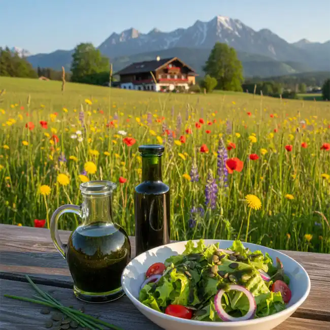 Kürbiskernöl Dressing – Best sauce recipe from Austria