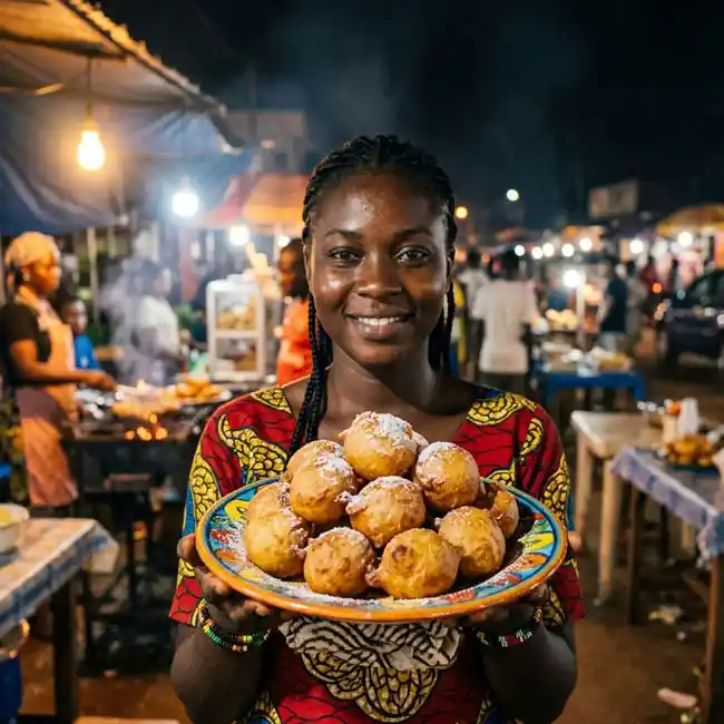 Authentic Cameroonian Puff Puff – Authentic Street Food appetizer recipe from Cameroon