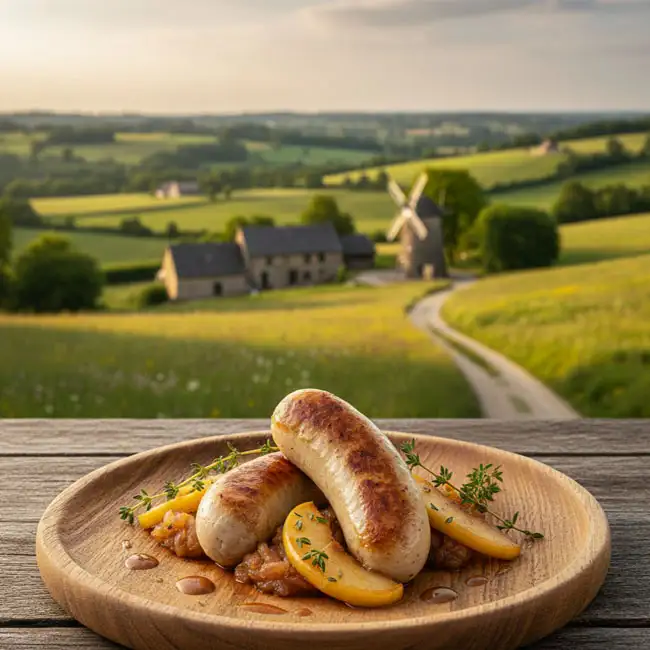 Boudin Blanc aux Pommes – Popular snack recipe from Belgium