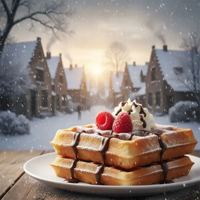 Classic Belgian Waffles – Popular dessert recipe from Belgium