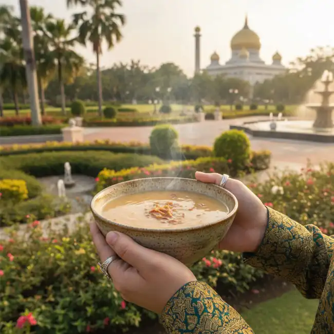 Creamy Ginger-Shallot Infusion – Sugar-Free sauce recipe from Brunei