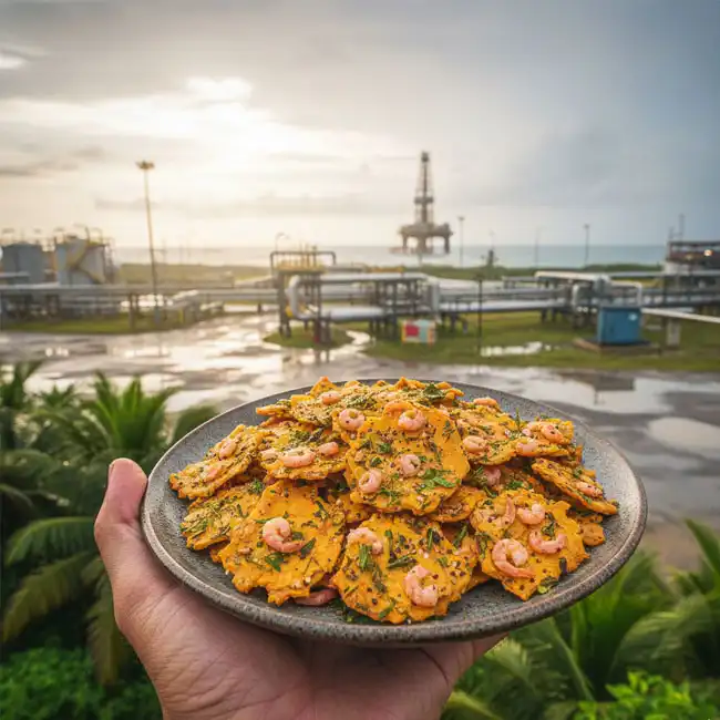 Low-Carb Baked Prawn & Herb Crisps – Sugar-Free snack recipe from Brunei