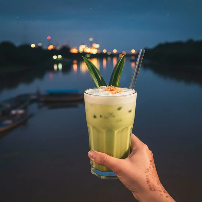 Sugar-Free Pandan Cooler – Keto drink recipe from Brunei