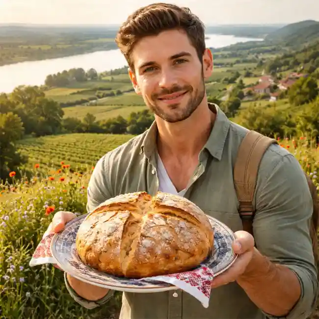 Bulgarian Yogurt Soda Bread – Vegetarian bread recipe from Bulgaria