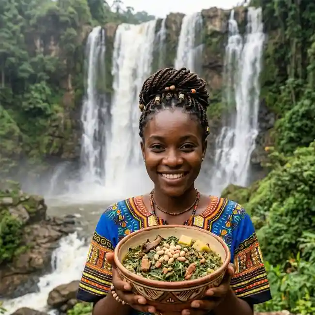 Healthy Ndolé – Authentic Street Food soup recipe from Cameroon