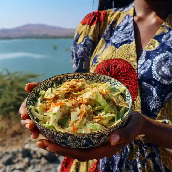 Spicy Cabbage Slaw – Hidden Gem salad recipe from Cameroon