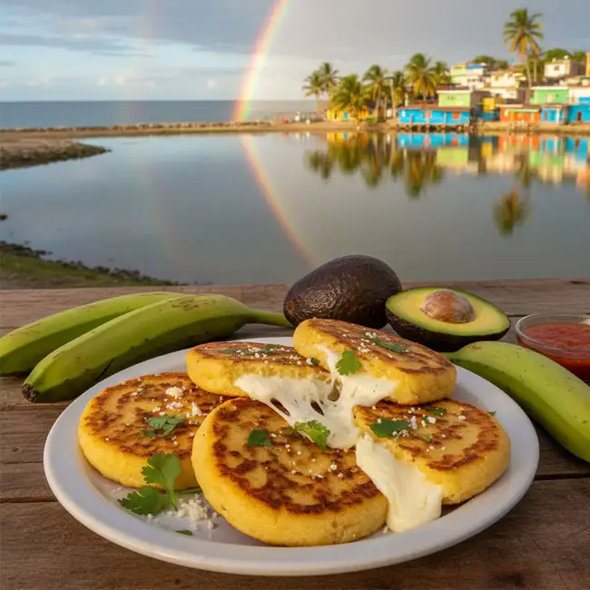 Arepas de Queso – Vegetarian snack recipe from Colombia