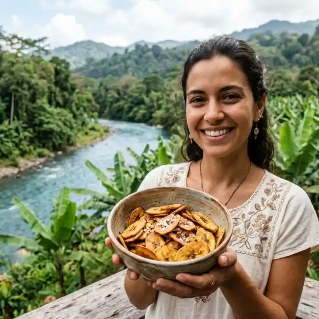 Smoked Plantain Chips with Sea Salt – Flavorful snack recipe from Costa Rica