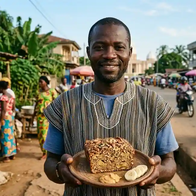 Protein-Packed Plantain & Oat Bread – High-Protein bread recipe from Côte d’Ivoire