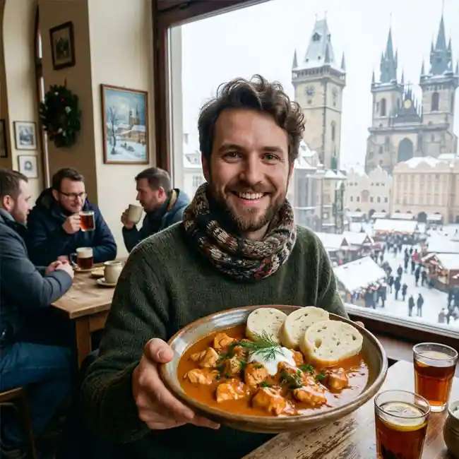 Creamy Czech Chicken Paprikash – Budget-Friendly main dish recipe from Czechia