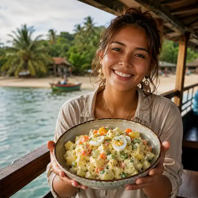 Creamy Surinamese Potato Salad – Festive salad recipe from Suriname