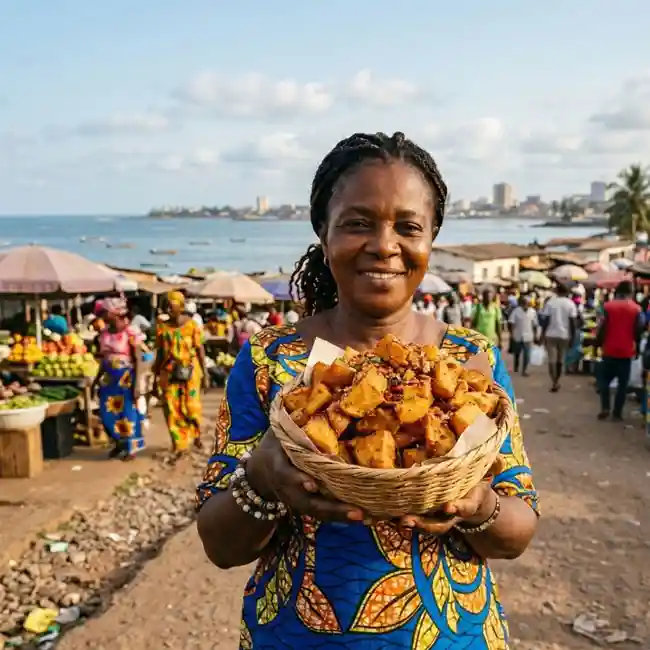 Crispy Guinean Patates with Spicy Sauce – 30-Minute appetizer recipe from Guinea