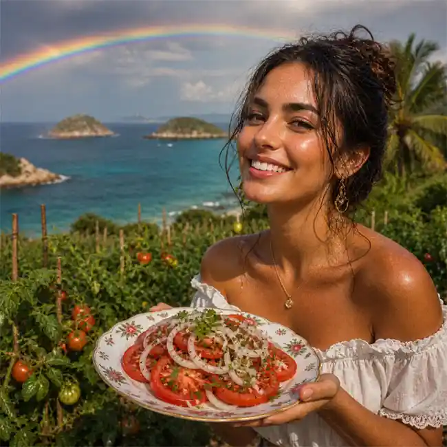 Cuban Tomato & Onion Salad – Holiday salad recipe from Cuba