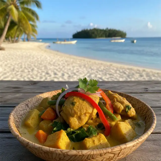Island-Style Savory Chicken Main Dish – Specialty main dish recipe from Fiji