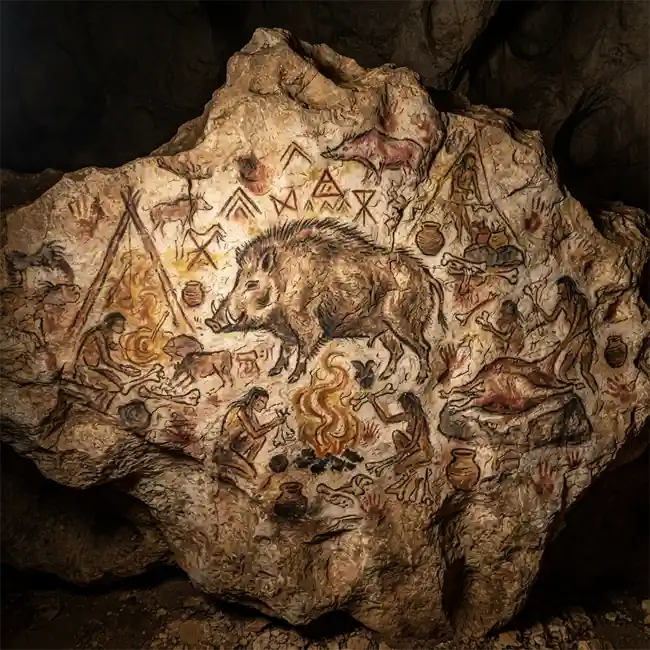 Franco-Cantabrian Glacial Boar & Marrow Rock Feast – ice age ancestral feast paleo food recipe from Franco-Cantabrian Region
