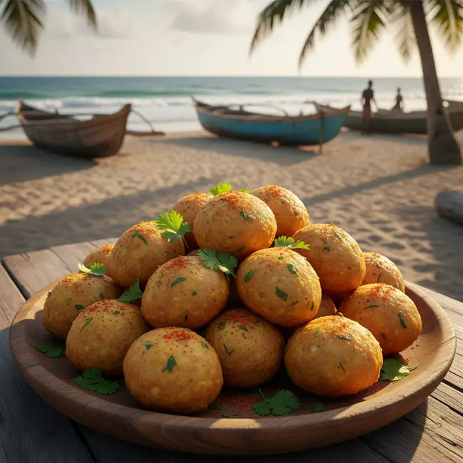 Fried Bean Balls – Easy snack recipe from Guinea-Bissau