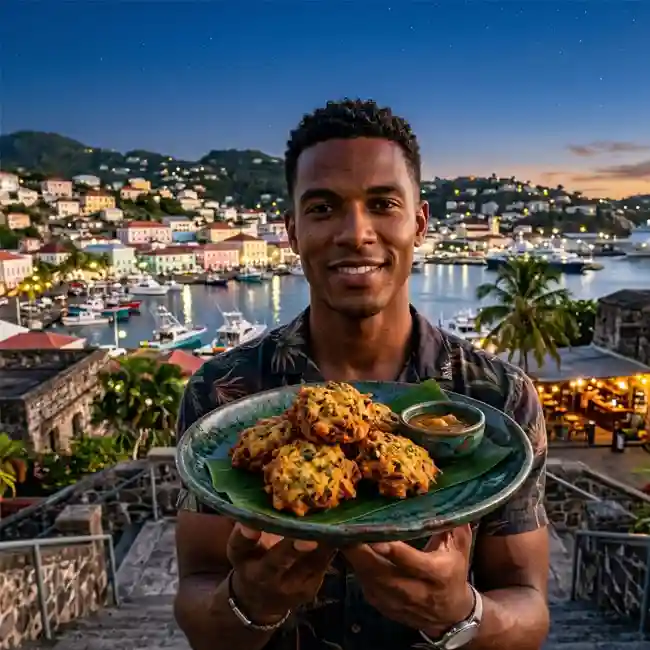 Crispy Callaloo Fritters – Healthy snack recipe from Grenada