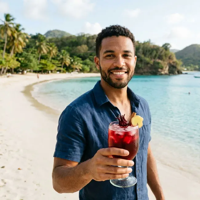 Hibiscus Ginger Tea – Healthy drink recipe from Grenada