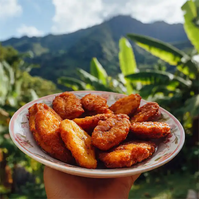 Sweet Fried Plantain Bites – Vegetarian snack recipe from Grenada