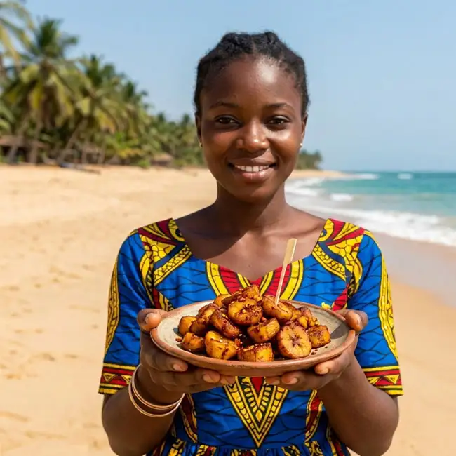 Spicy Fried Plantain Bites – Weeknight snack recipe from Guinea