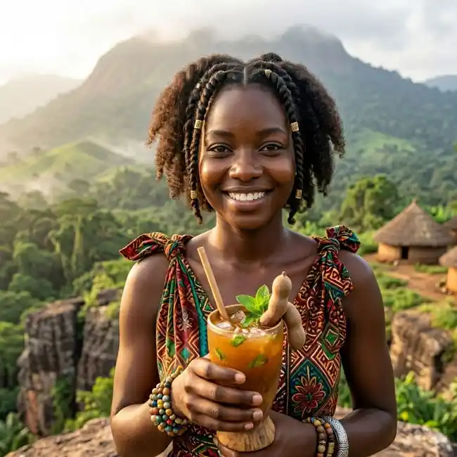 Tamarind Mint Vitality Drink – Fast drink recipe from Guinea