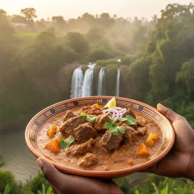 Ivorian Peanut Stew with Beef – Muscle-Building main dish recipe from Côte d’Ivoire
