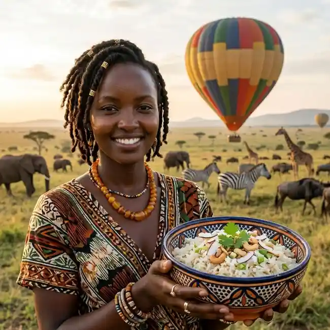 Coconut Rice – Seasonal main dish recipe from Kenya