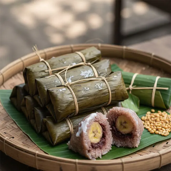 Khao Tom Mad – Traditional dessert recipe from Laos