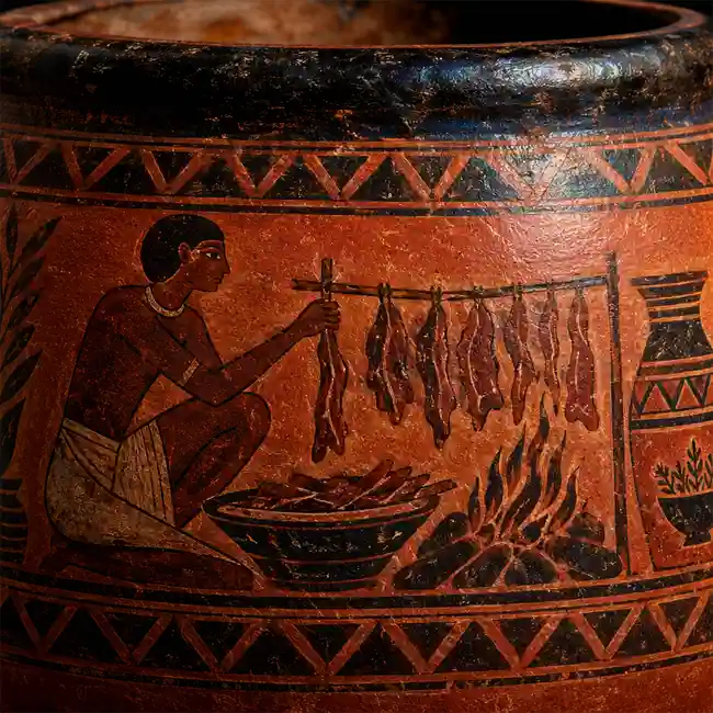 Ancient-Inspired Nubian Herbal Cured Dried Beef – hearth-roasted mains recipe from Kingdom of Kerma