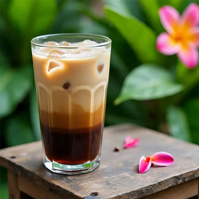 Lao Iced Coffee – Classic drink recipe from Laos
