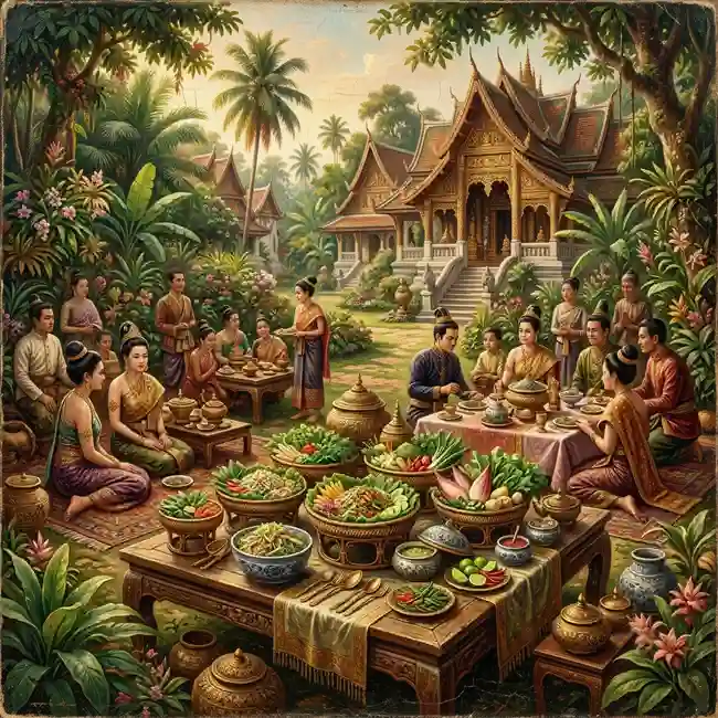 Laos Aristocratic Garden Greens Salads Recipes