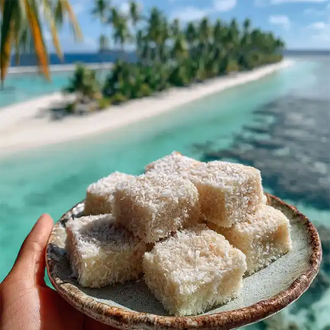 Tropical Cassava Coconut Squares – Under $5 dessert recipe from Micronesia