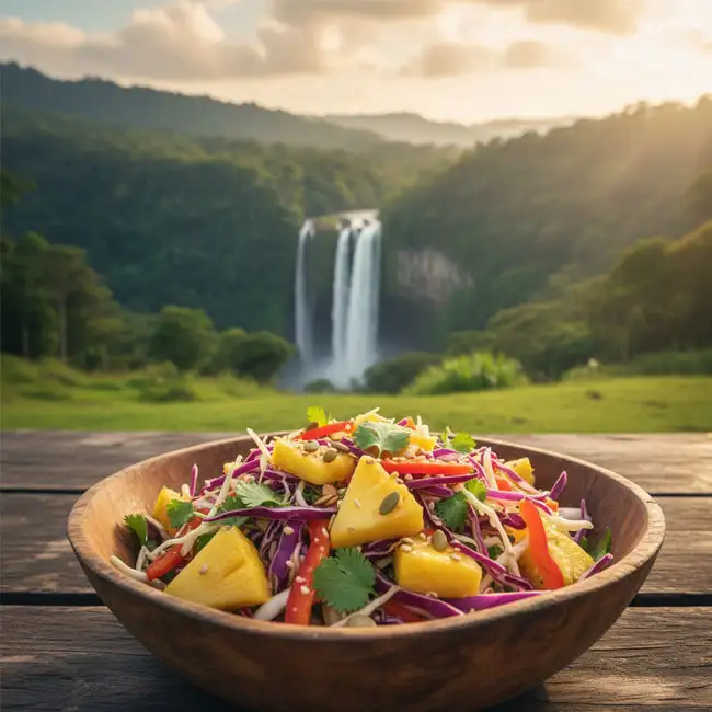 Panama-Style Pineapple & Cabbage Garden Salad – Family salad recipe from Panama