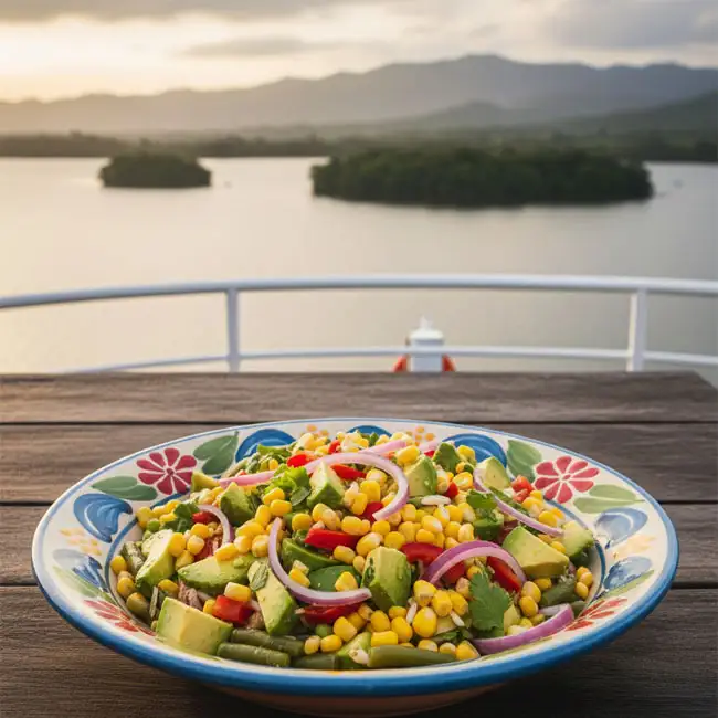 Tropical Avocado, Corn & Lime Salad – Dinner salad recipe from Panama