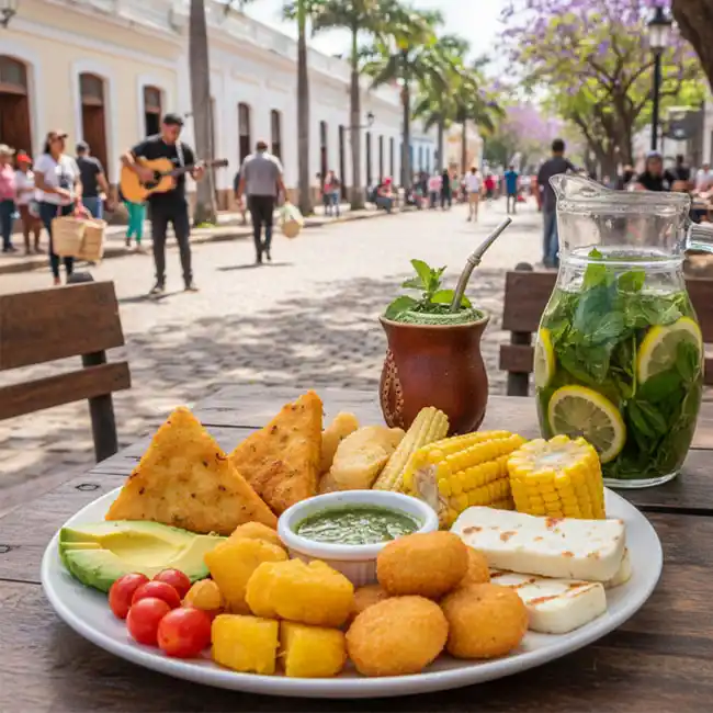 Fresh Paraguayan-Style Snack Plate – Lifestyle snack recipe from Paraguay