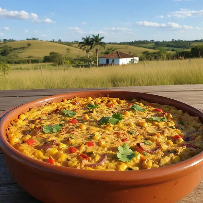 Vegan Paraguayan Corn & Vegetable Bake – Healthy main dish recipe from Paraguay