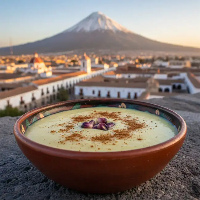 Light Peruvian Corn Pudding – Vegetarian dessert recipe from Peru