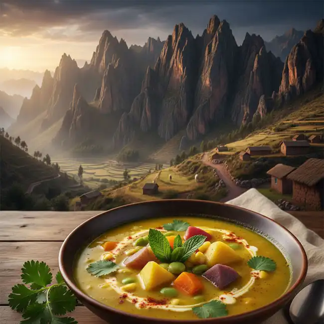 Light Peruvian Vegetable & Potato Soup – Healthy soup recipe from Peru