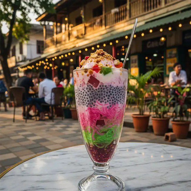 Phalooda – Authentic drink recipe from Myanmar