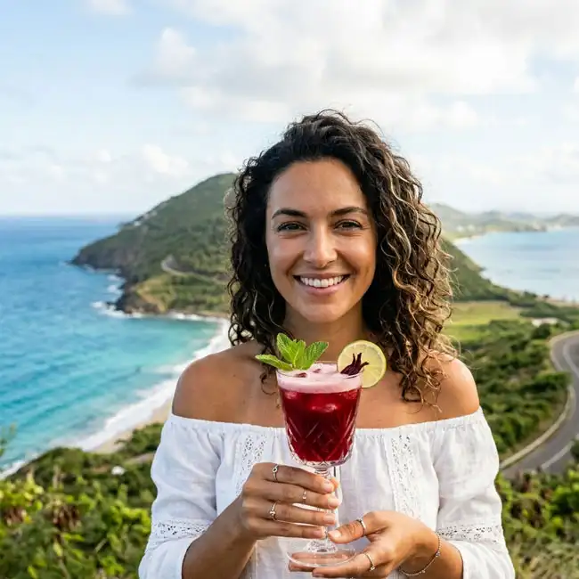 Zesty Sugar-Free Sorrel Fizz – Keto drink recipe from Saint Kitts and Nevis