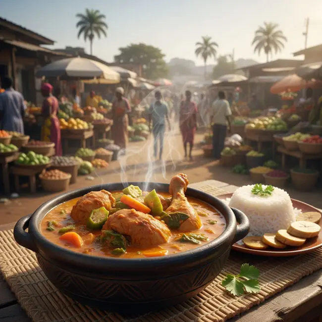 Sauce d’Arachide – Beginner-friendly main dish recipe from Gabon