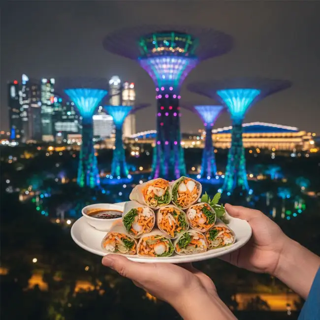 Fresh & Healthy Popiah – Affordable appetizer recipe from Singapore