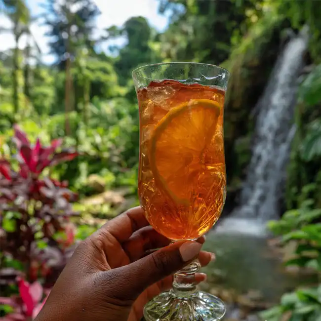 Iced Mauby with Orange Zest – Under $5 drink recipe from Trinidad and Tobago