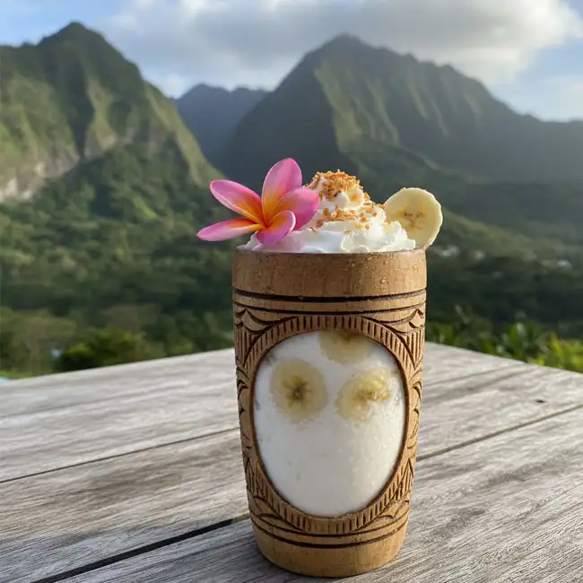Iced Coconut & Banana Cooler – Flavorful drink recipe from Vanuatu