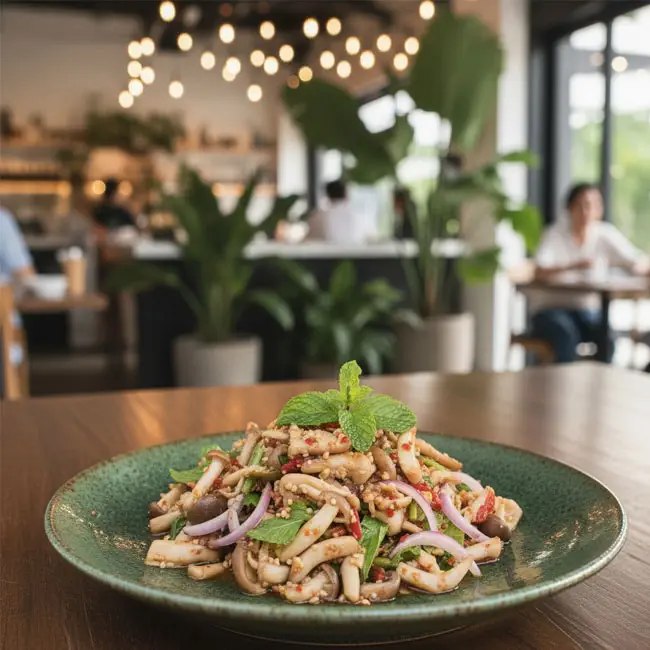 Yum Het – Original salad recipe from Laos